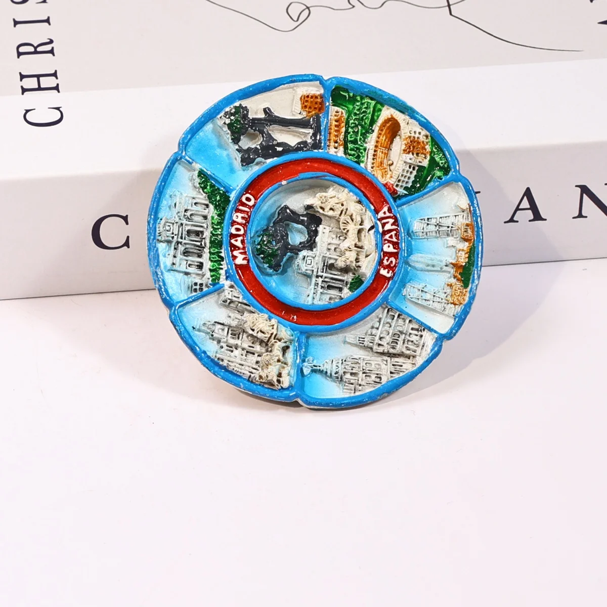 Spain Madrid resin magnet custom different country tourist souvenir crafts polyresin magnet for fridge