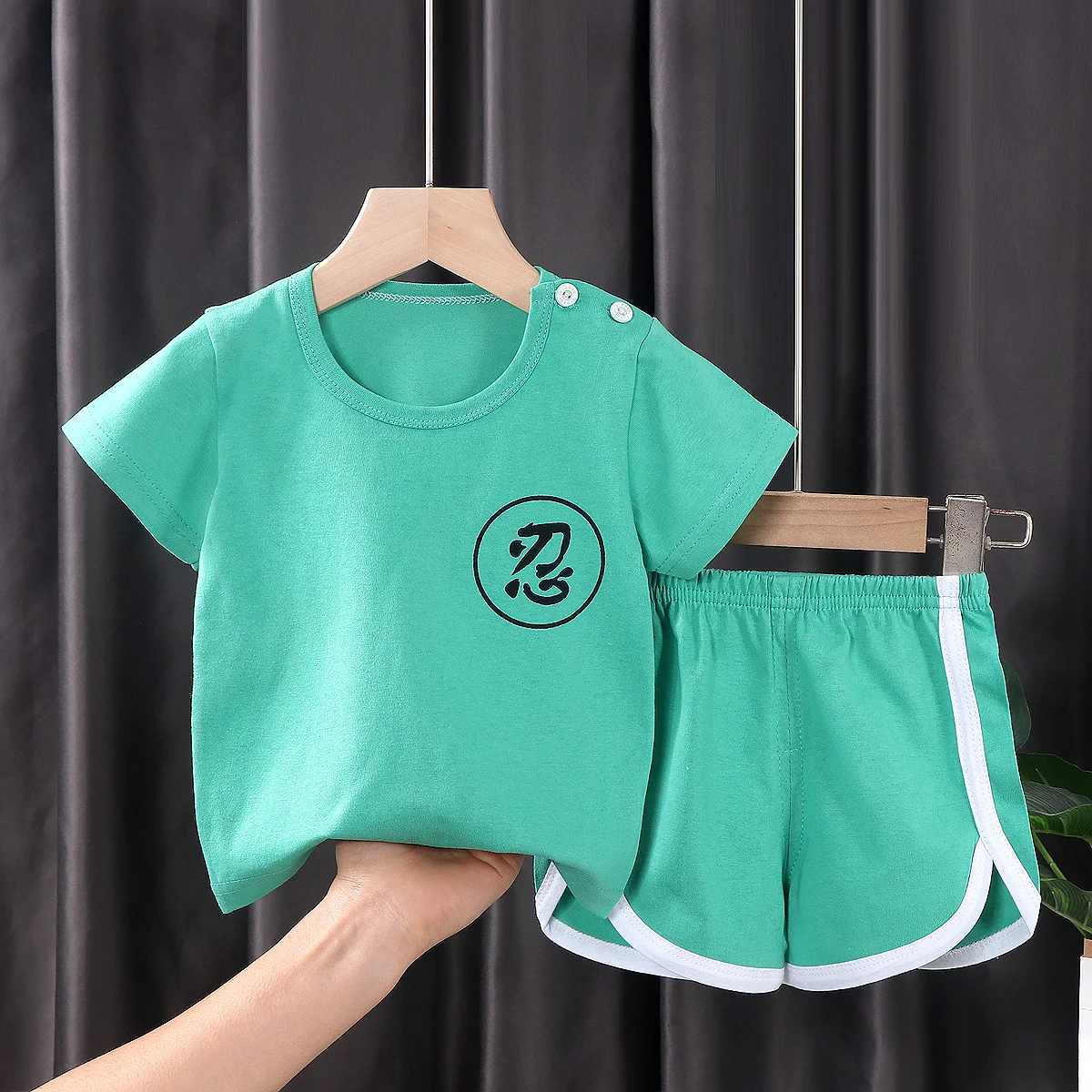 Summer Wholesale Children Kids Clothes Short Sleeve Baby T Shirt Boys Clothing Set Spring Cotton Quantity Custom Time Lead Suit