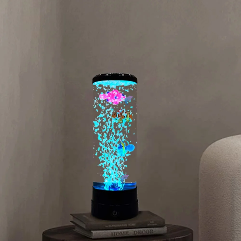 Wholesale 12 inches Bubble Fish LED Light Night Kids Luminous Shine Night Light for Sleeping