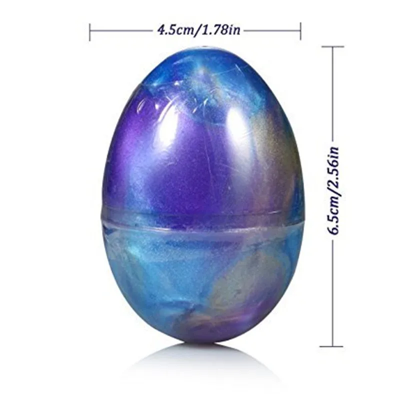 Stress Relief DIY Soft Slime Clay Squishy Stretchy Easter Egg Slime Galaxy Putty Slime Sensory Toy For Kids