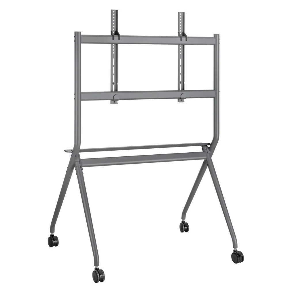 Modern 2023 Furniture Height Adjustable Portable Mobile Rolling TV Trolly Stand on Wheels Heavy-Duty Minimalist TV Cart