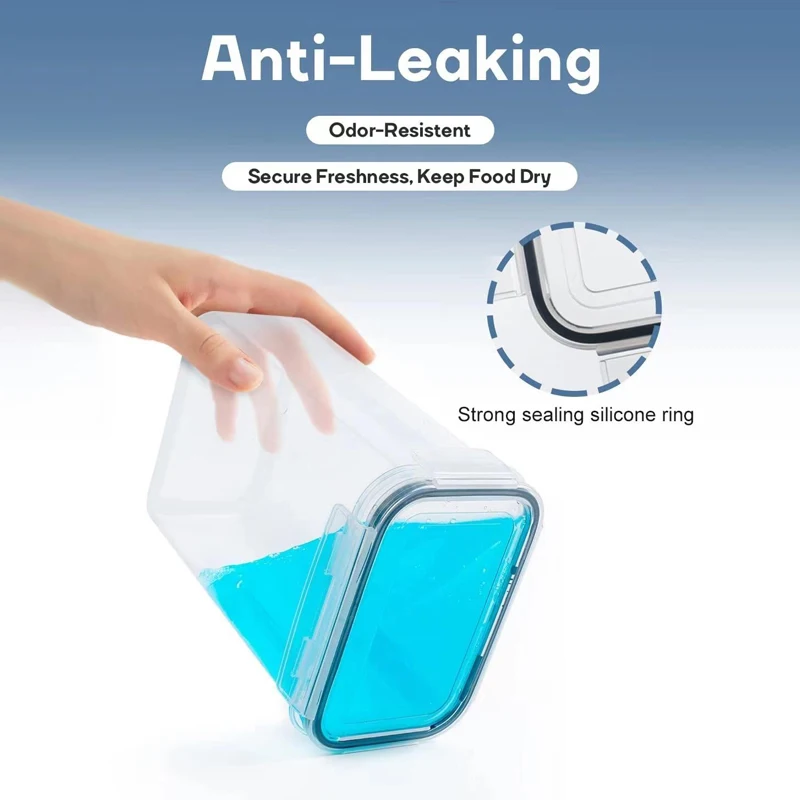 Wholesale 24 Pcs Set Plastic Pet Cat Dog Food Storage Container Dog Food Storage Bin Storage Tank  Moistureproof Sealed Food Jar