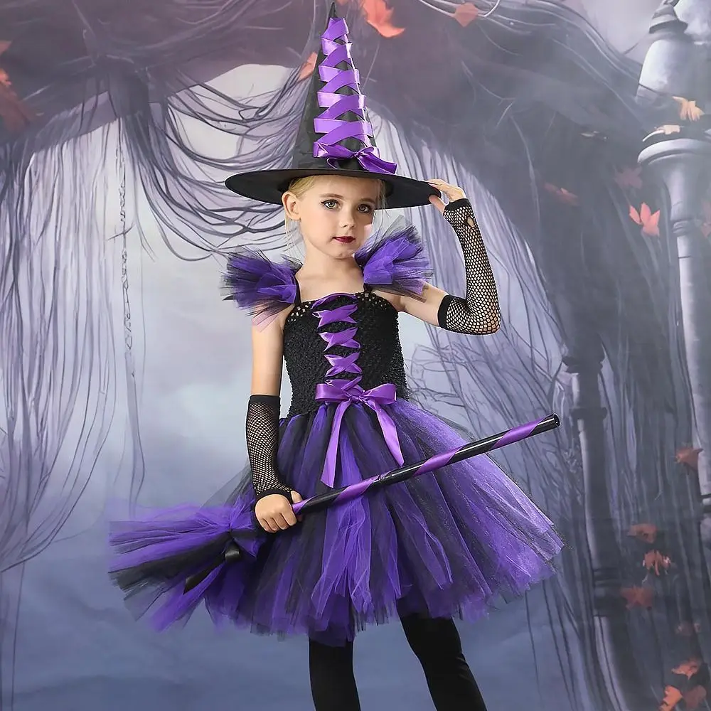 Wholesale Fashion Halloween Costumes For Kids Halloween Sorceress Costume for kids girls
