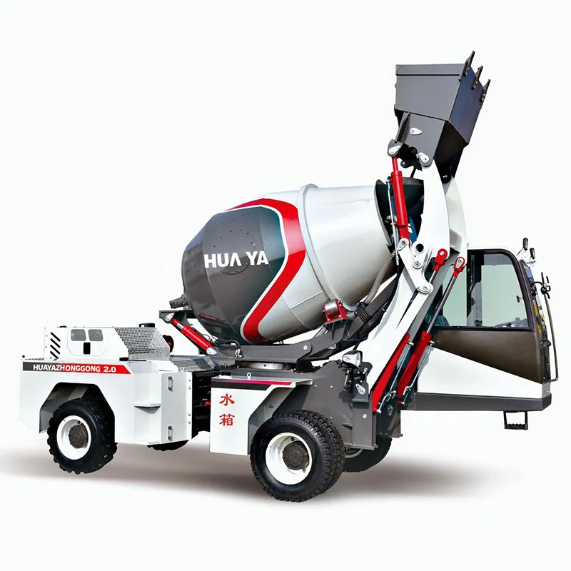 HUAYA The 2 cubic meter tank can rotate 270 degrees 3 CMT Mini Mounted vehicle Spinning Cement Mixer Truck concrete mixer