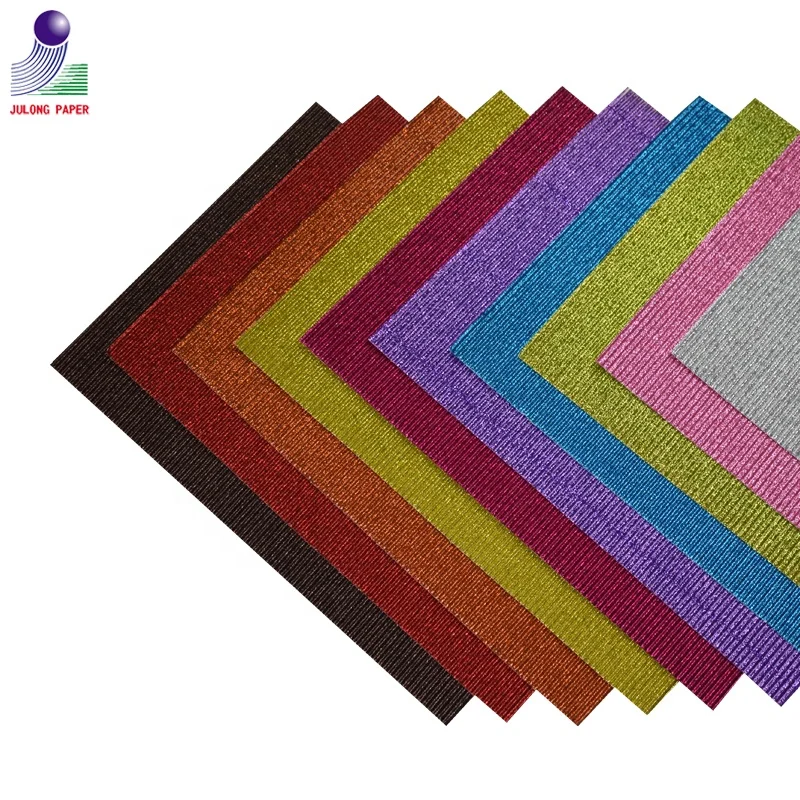 Fancy color corrugated paper creative origami corrugated paper for kids craft