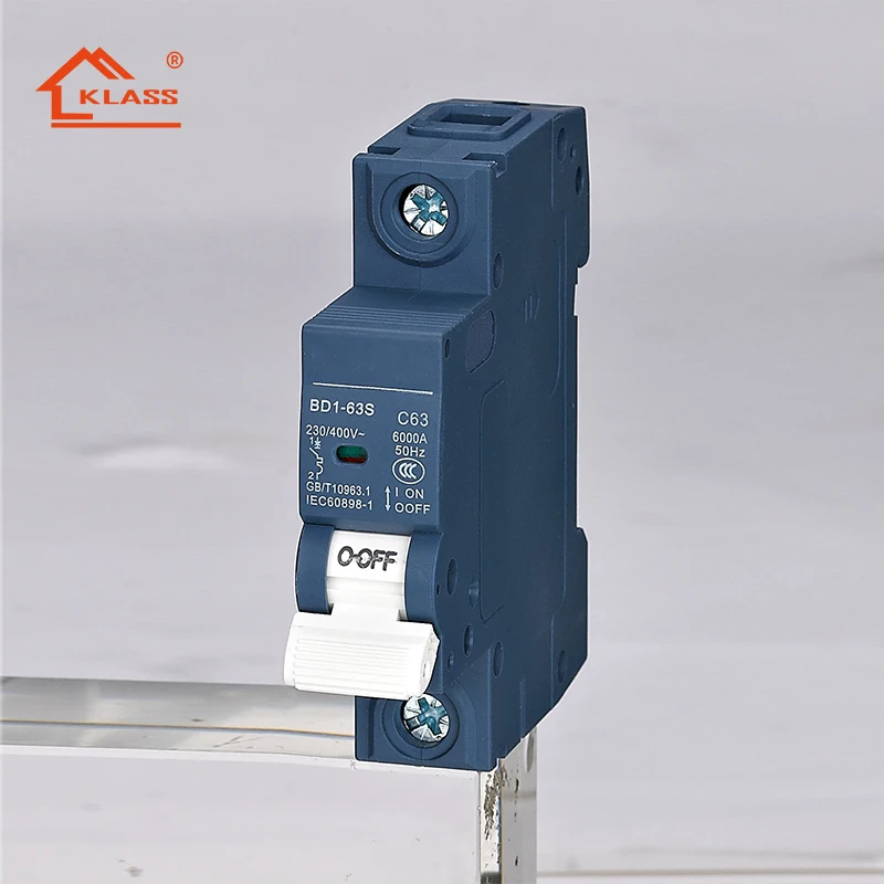 Factory sale RCBO circuit breaker MCB electrical breaker 1 2 34 pole Mcb miniature circuit breaker