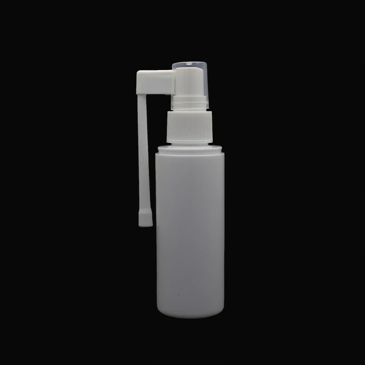 Wholesale custom Long rocker throat White 60ml Plastic spray bottle