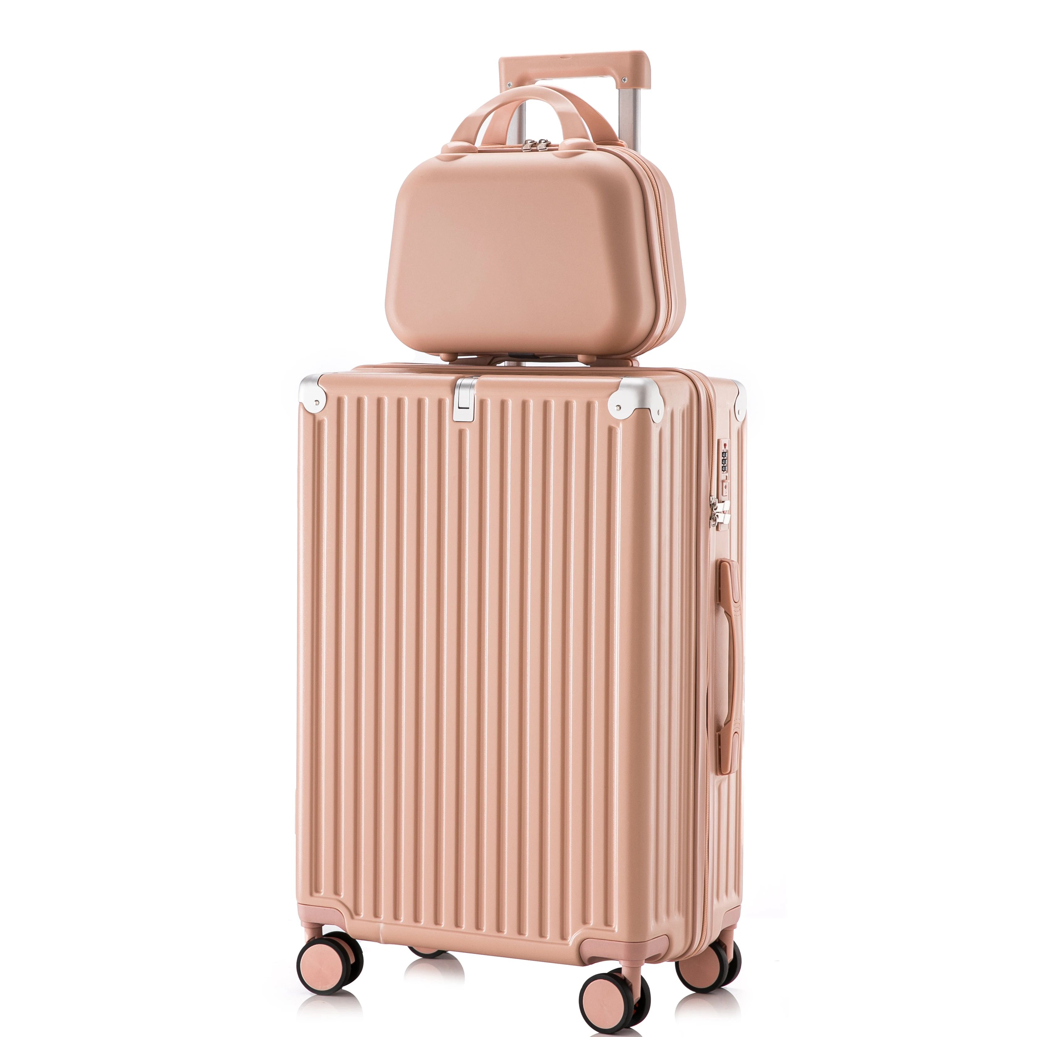 2024 New multi-function Luggage trolley case   password  suitcase 22 inch aluminium frame  boarding box with USBcharging port