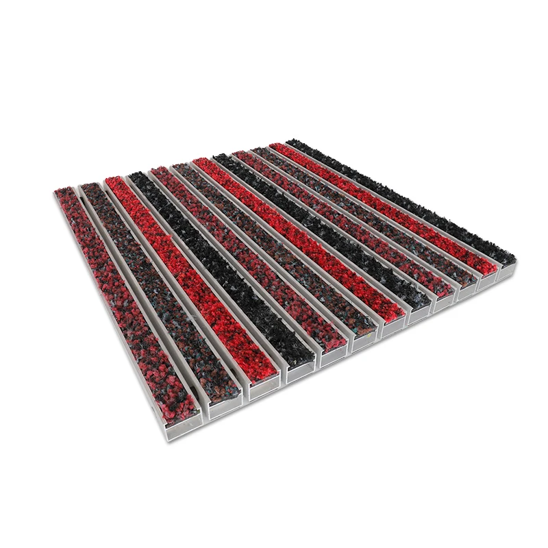 2.0mm New Arrival Entrance Alloy Aluminum Security Barrier Doormat Floor Entry Door  Mat for Star Hotel and Office Building