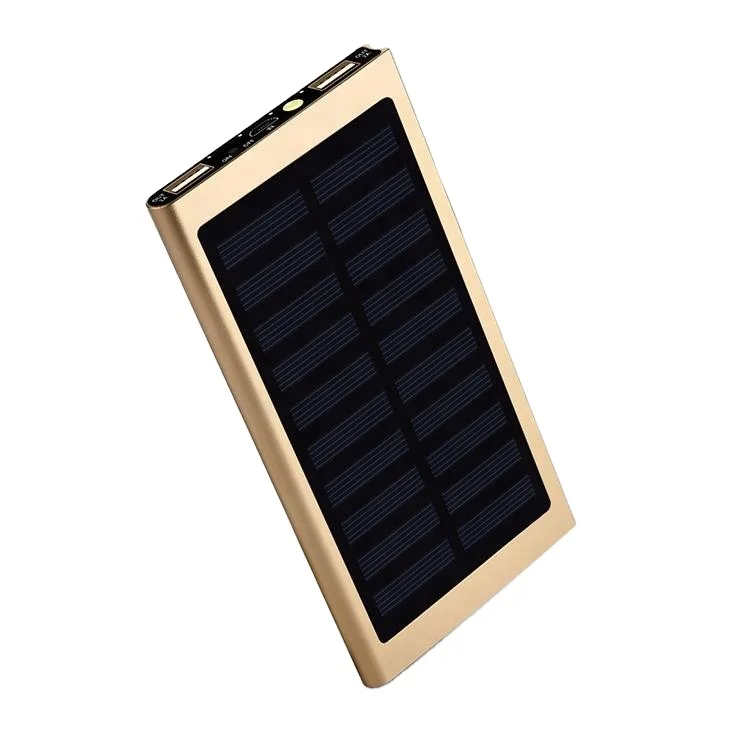 Corporate giveaways solar usb power bank super slim solar power bank