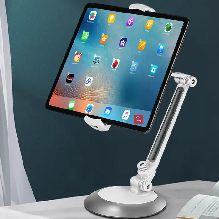 Регулируемая алюминиевая подставка для планшета/телефона с поворотом на 360 градусов