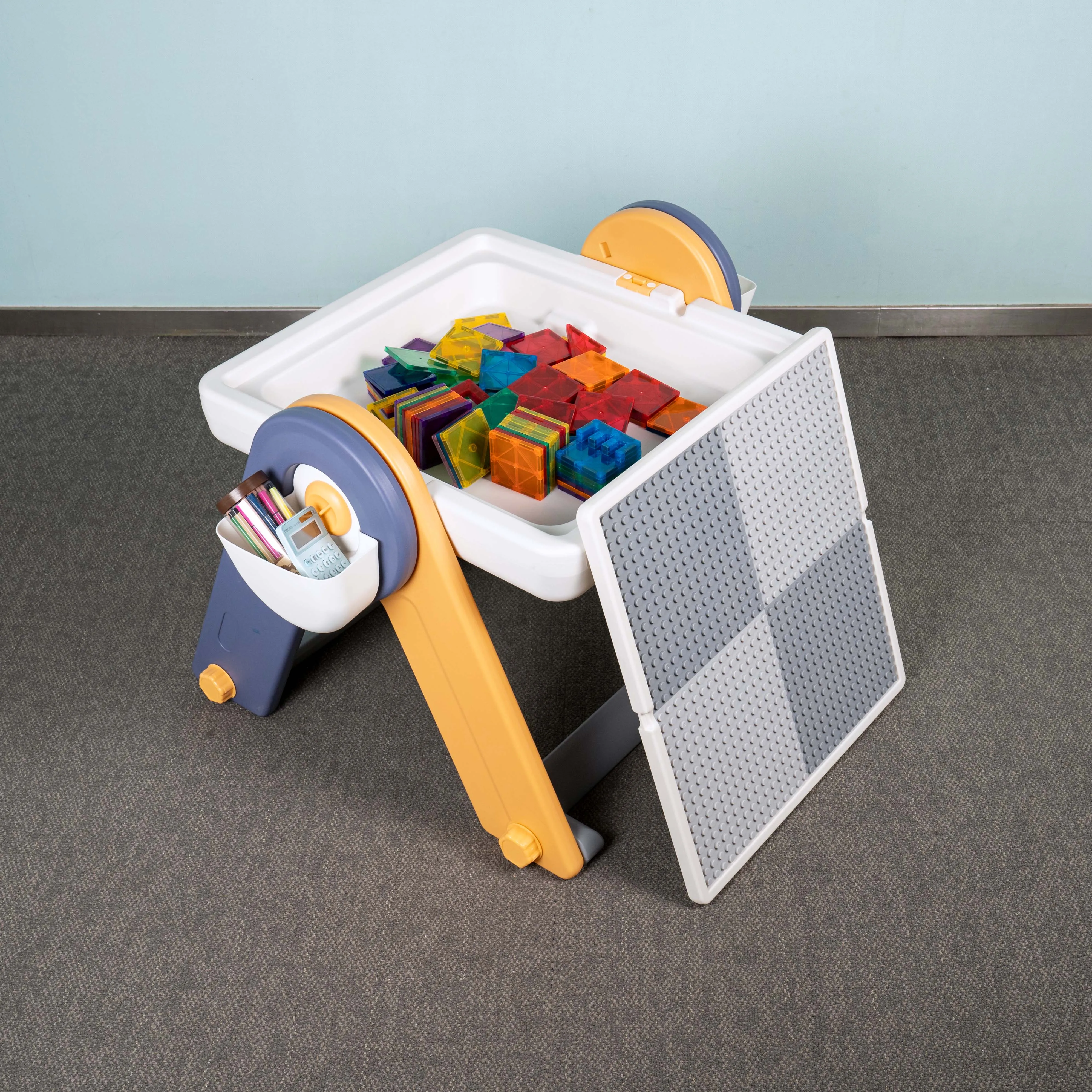 Preschool Desks Multifunctional Magnetic Drawing Plastic Building Block Table Play Baby Activity Child Tables and Chairs