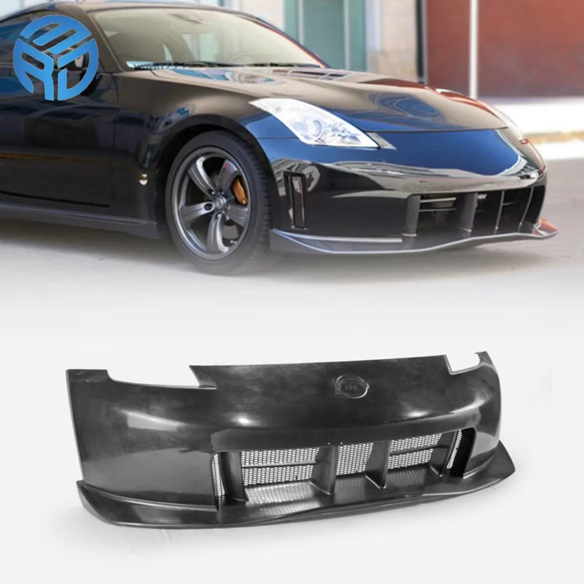 MRD For Nissan 350Z Z33 Nismo front bumper half carbon fiber or FRP