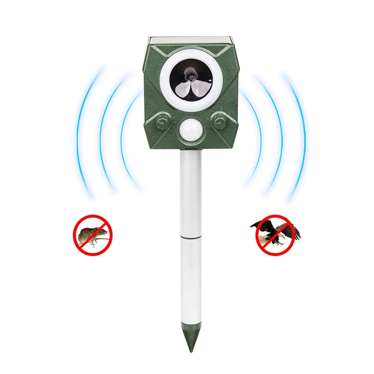 
In stock Ultrasonic IP44 Waterproof PIR Ultrasonic Bird snake dog monkey Repeller Outdoor From Professional Manufacturer 