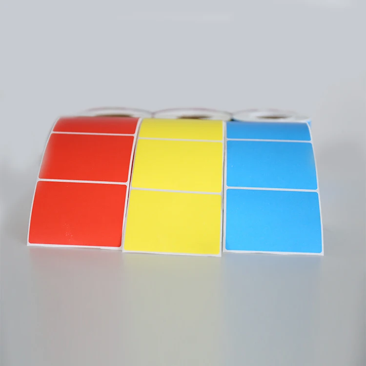 Supermarket packing Self-Adhesive Barcode Printing Label Sticker Paper 2X1 Thermal Transfer Label Roll