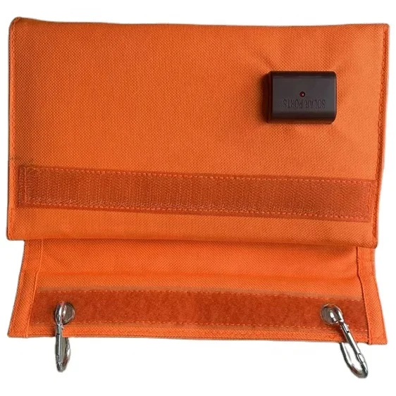 Portable folding solar panel Mobile smart phone charger hanging bag