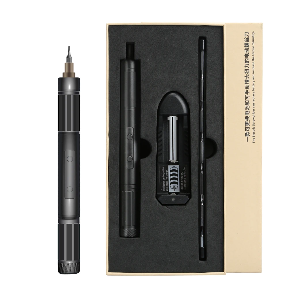 New Design Mini DIY Precise Electric Screwdriver for Mobile Phone Laptop Lithium Battery Replaceable Screw Driver Bit