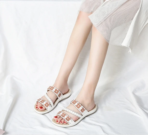 Summer female slippers custom New Bohemian style women flat Sandals fashion women casual slippers wholesale women beach slippers