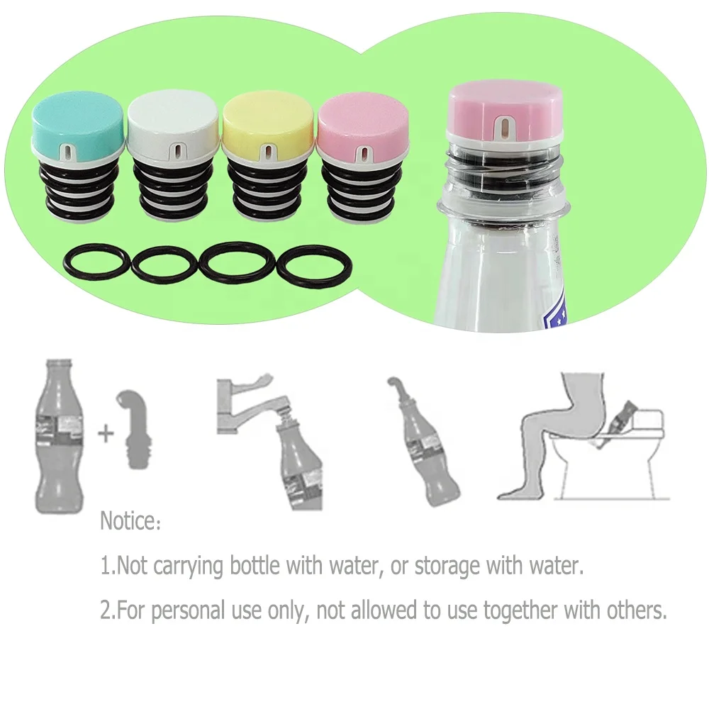 1PCS Pack Portable Bidet Pipe for Toilet Universal Travel Bidet Compatible with Your Plastic Bottle Handheld Shattaf Postpartum