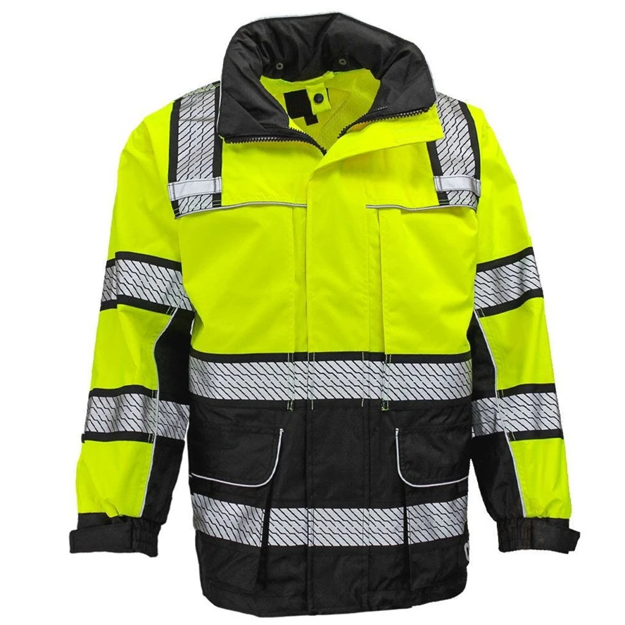 Thickened and cotton outdoor safety protective clothing reflective raincoat reflective clothing