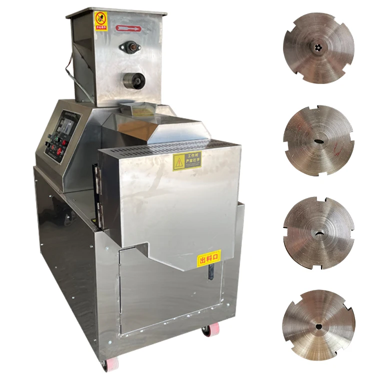 Mini multifunctional snack extruder, corn and wheat grain snack extruder, stainless steel food grade automatic snack food