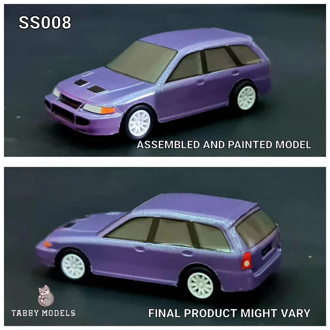 1/64 Adult DIY Hobby Car Toy model with white embryo clear contour line sticker Painting Collect plastic Body GDM Collect Gift