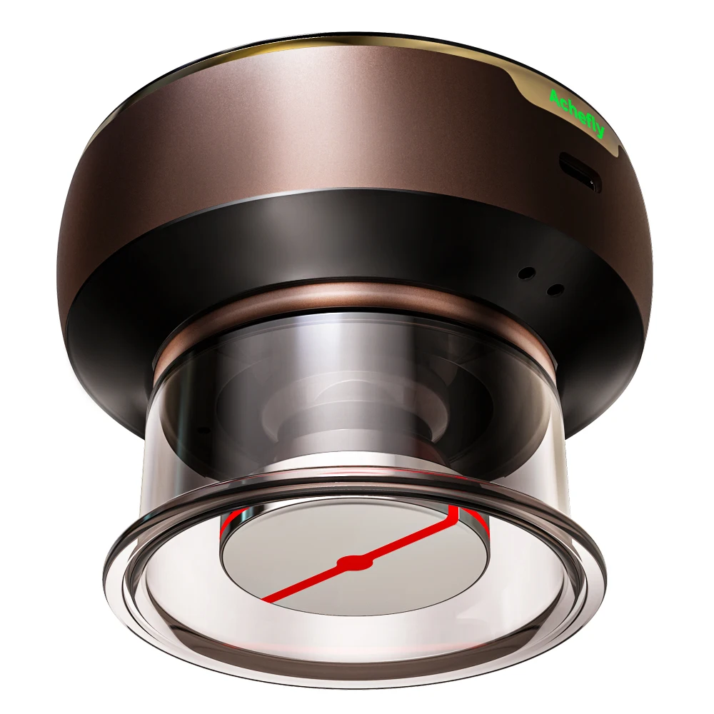 Achefly Adjustable Cordless Portable Multi-Function Pain Relief Red Light Heated Vacuum Suction Cup Smart Cupping Therapy