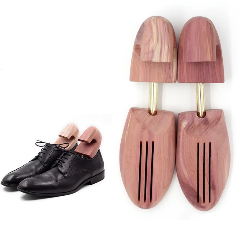 LM005C-1 Ароматические Регулируемый красного кедра деревянные обувные колодки выдвижной анти-морщинки разнашиватель обуви кедр, оптовая продажа