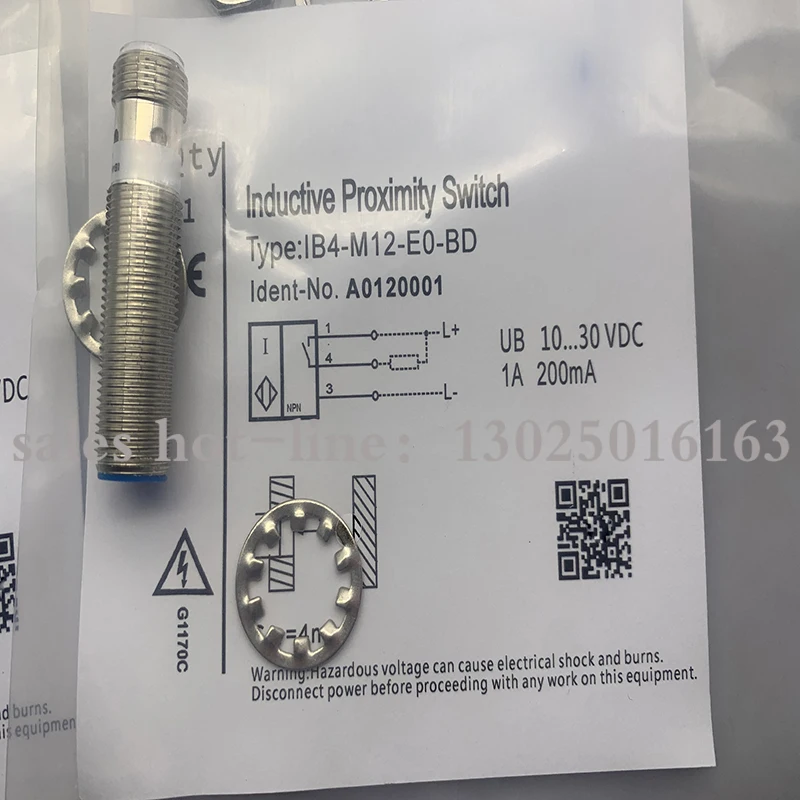 IB4-M12-E0/2M IB4-M12-E2/2M Sensor Proximity Switch, one year warranty