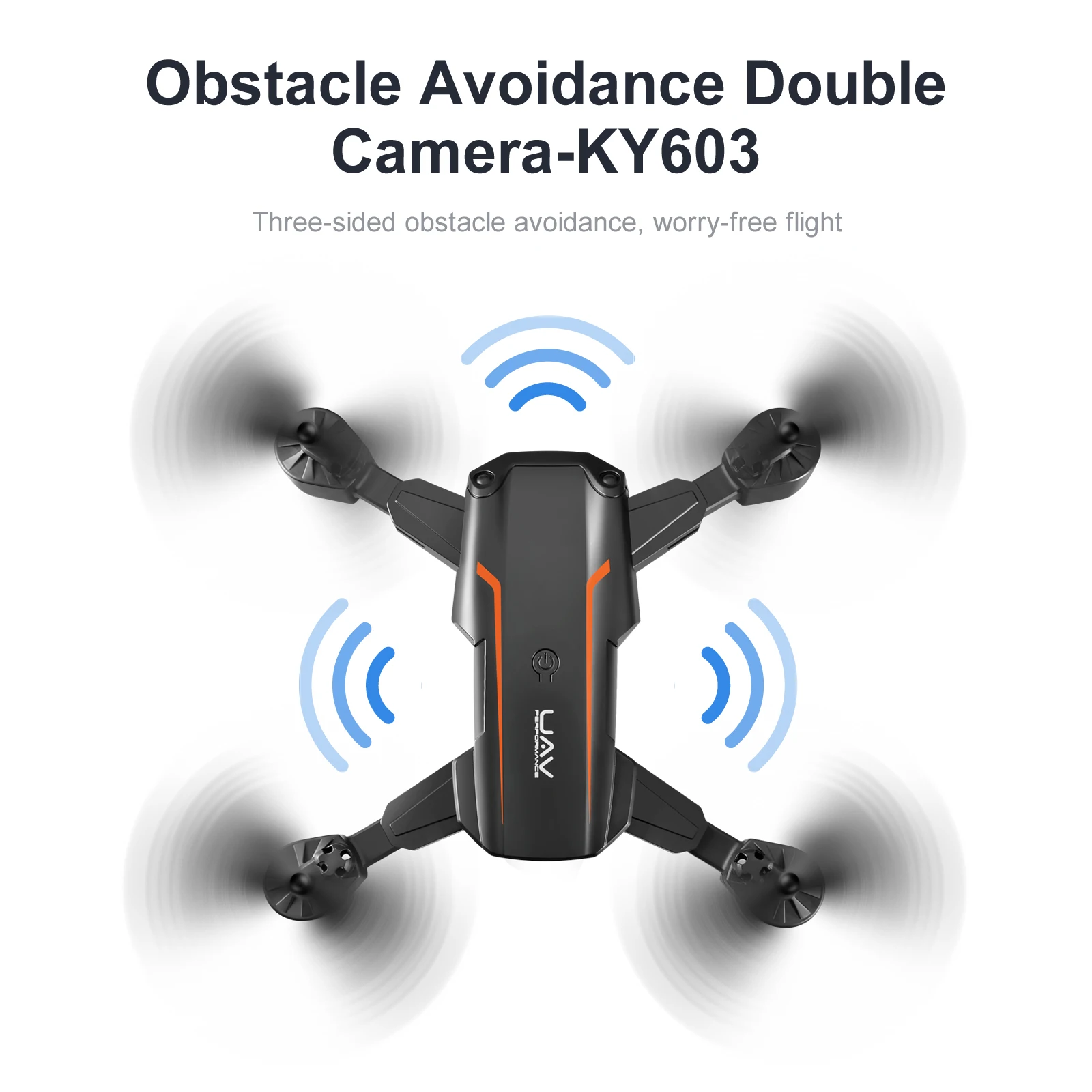 New KY603 Mini Drone 4K HD Camera Three-way Infrared Obstacle Avoidance Altitude Hold RC Quadcopter KY603 PRO DRONE