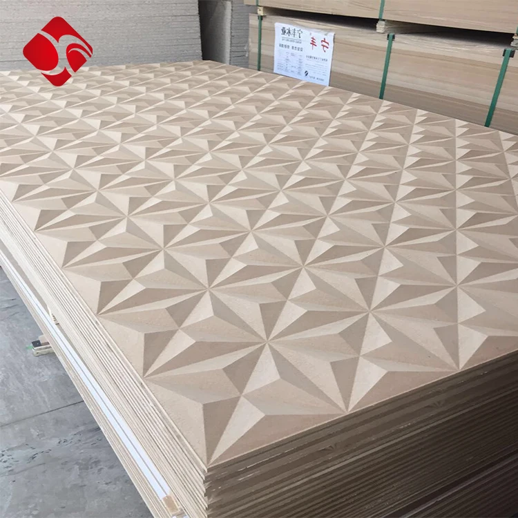 Most Popular fire resistant mdf decorative wall panel hardboard panels 4x8 For Sales