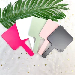 FEIYAN Wholesale Makeup Hand Hold Mirror Heart Oval Round Square Shape Custom Your Logo Portable Beauty Handheld Makeup Mirror