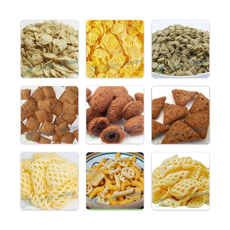 High Temperature Puffing Snacks Oil-Free Puffing Corn Flakes Pellet Through Flow Baking Oven