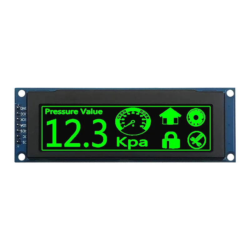 Hot SPI I2C 3V LCD panel SSD1322 Yellow 3.12 inch oled 256x64 display modules with 16 Gray Scales