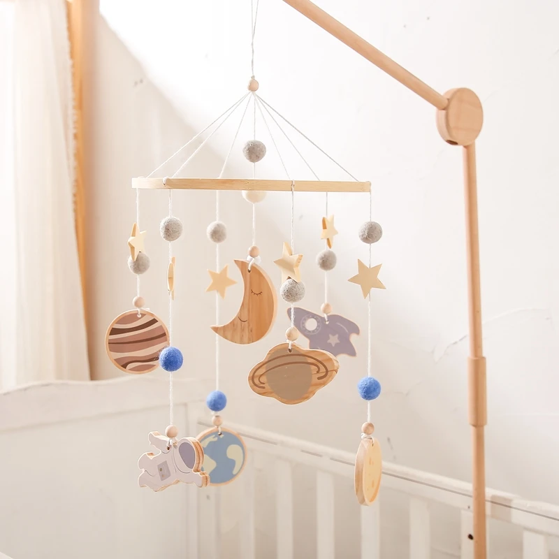 New Handmade Hanging Toys Nursery Baby Mobile Felt baby Crib Mobiles Astronaut
