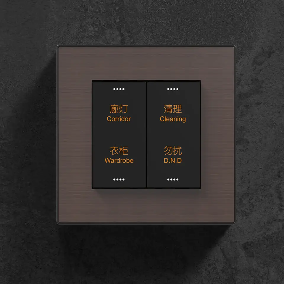 Китай пользовательская кнопка 2 комплекта поверхностный монтаж Электрический настенный светильник панель