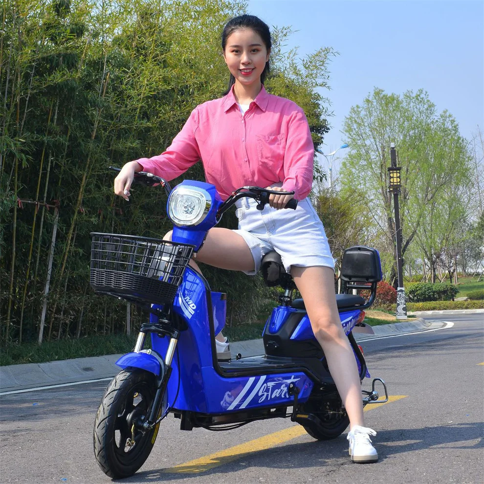 Custom Logo City Electric Bicycle Two Places Leisure Bicycle Auxiliary Bike