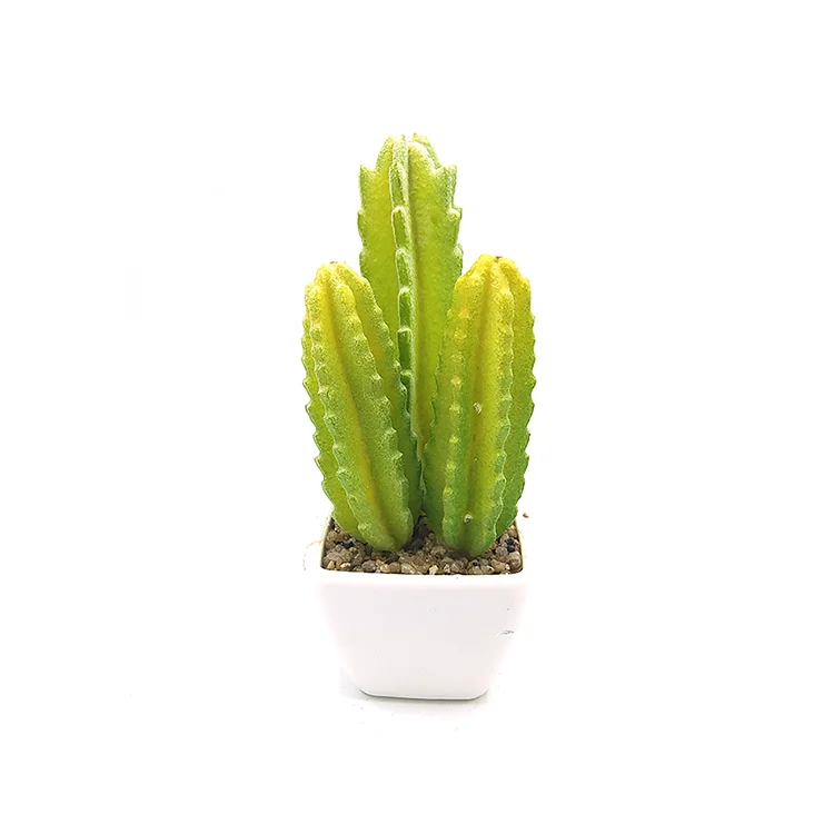 outdoor indoor garden Cactus Succulent Artificial Pot Plant Home Decoration For Sale