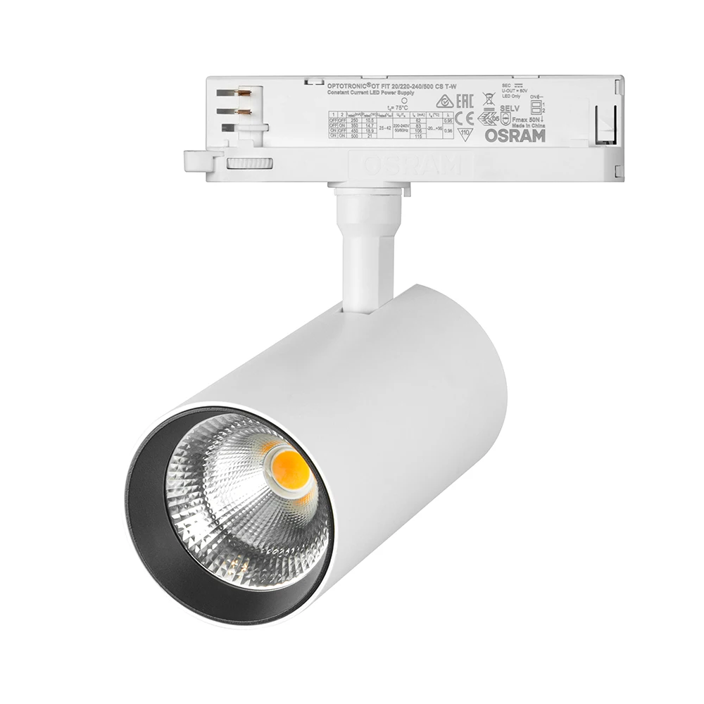 CRI90 anti glare flicker free smart dimmable 32W LED COB track light fixture