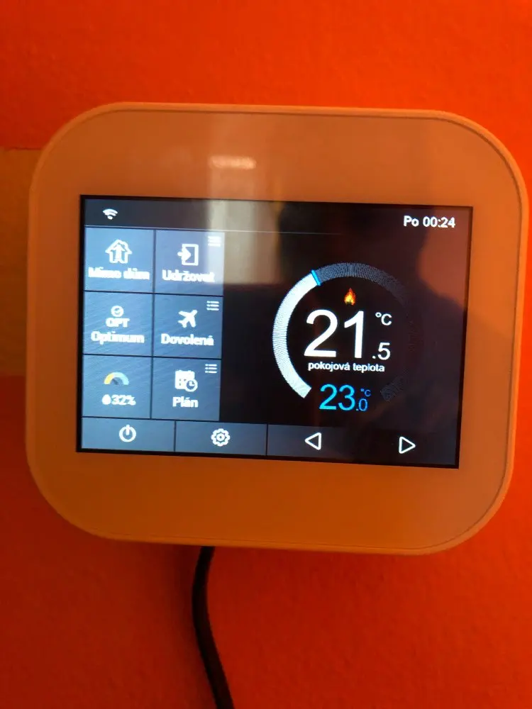 Amazon Echo Alexa wifi Fan coil Unit Thermostat  / Electronic wifi Room Thermostat For Floor Heating System