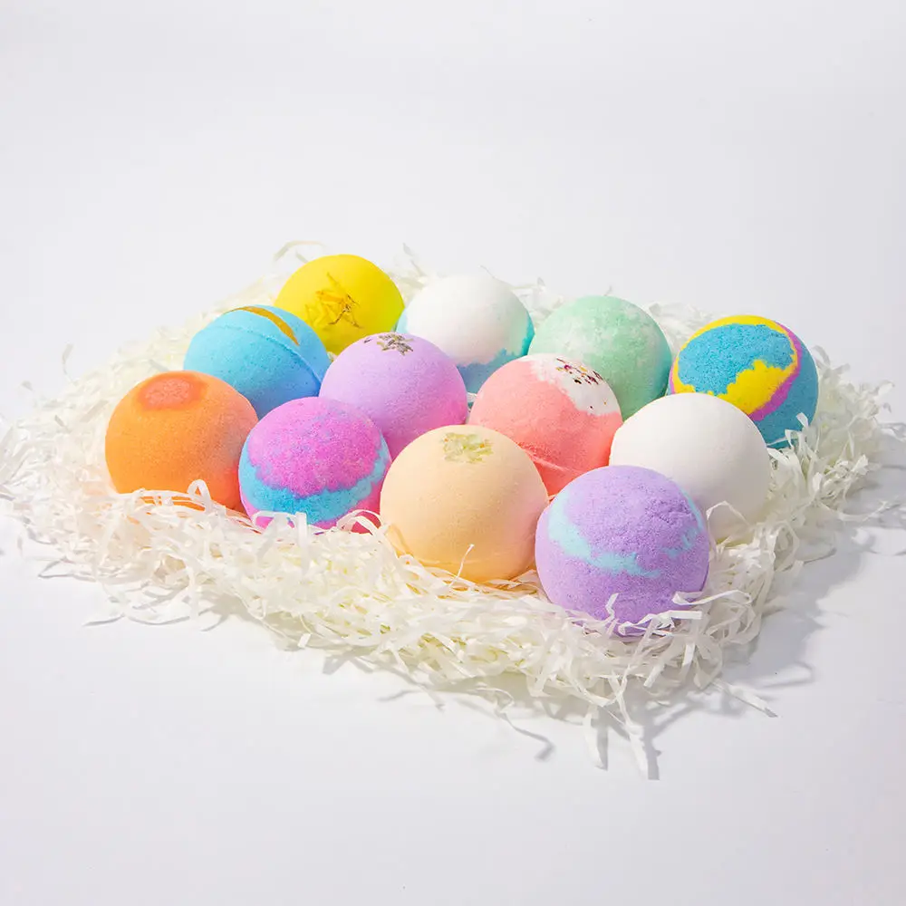 Private Label Luxury Bath Supplies Bath Balls Handmade Relax Fizzi Bathbombs Gift Set Organic Bubble Vegan Natural Bath Bomb