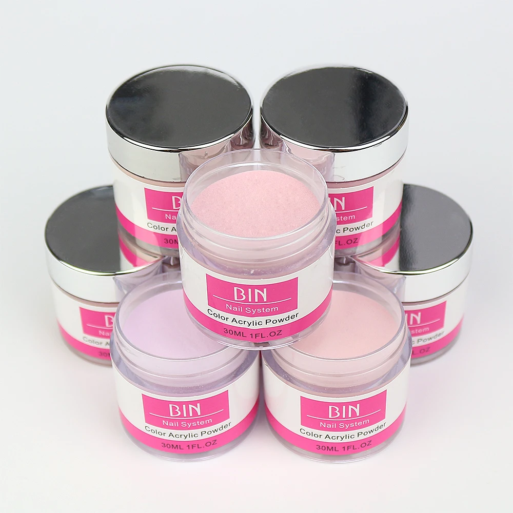 BIN Nude Pink Acrylic Powder Extension/Dipping/Engraving Acrylic Powder OEM Custom Christmas Pink Manicure Powder