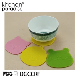 Cartoon Animal Bird Piggie Frog Shape Silicone Cup Coaster