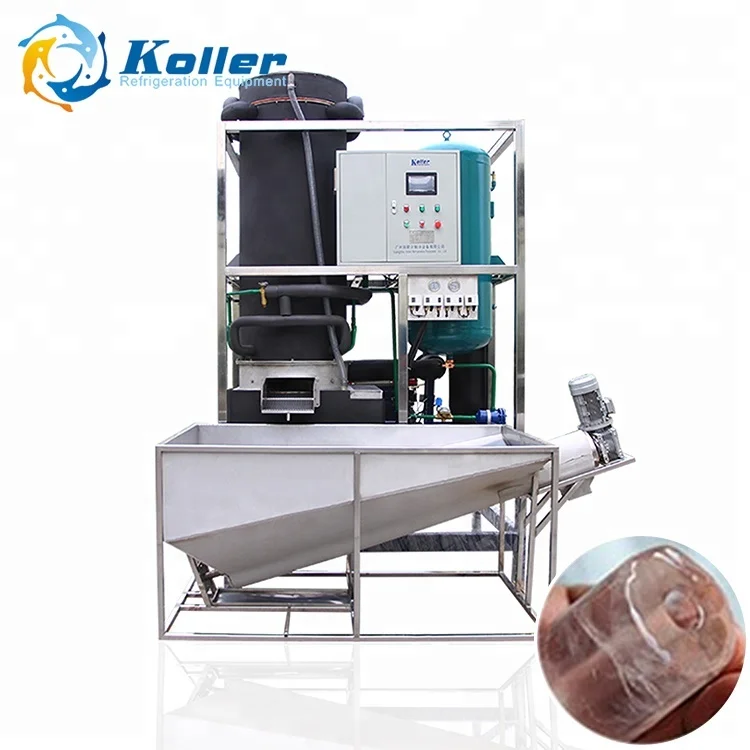 Diseno Planta De Hielo Maquina De Fabrica cion De Hielo Del Tubo 15000kg Un Dia Con El Sistema De Refrigera cion Por Agua Koller