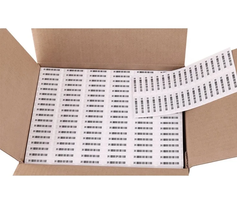 Оптовая продажа, мягкая Водонепроницаемая Бирка EAS со штрих-кодом, клейкие бирки безопасности EAS Mall, клейкая Противоугонная этикетка, наклейка