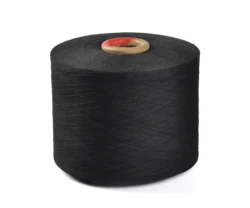 High Stretch Dope Dyed Recycled Polyester Cotton Yarn Regenerated Dty Price Yarn For Knitting Shoes Upper