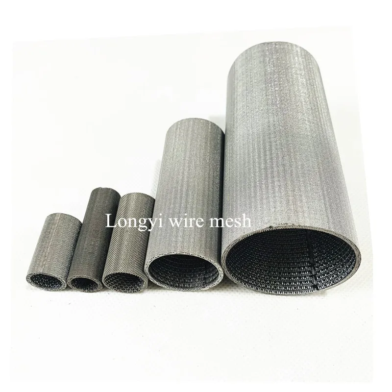 Multi-layer 2um 5 10 20 30 50 micron 316L stainless steel flameproof sintered mesh filter tube