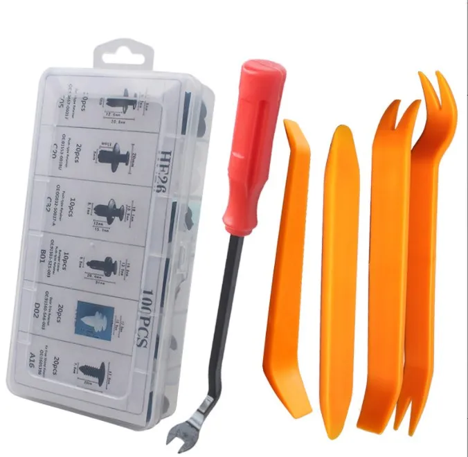 240PCS boxed buckle fasteners are applicable to Ford Toyota  universal plastic clips