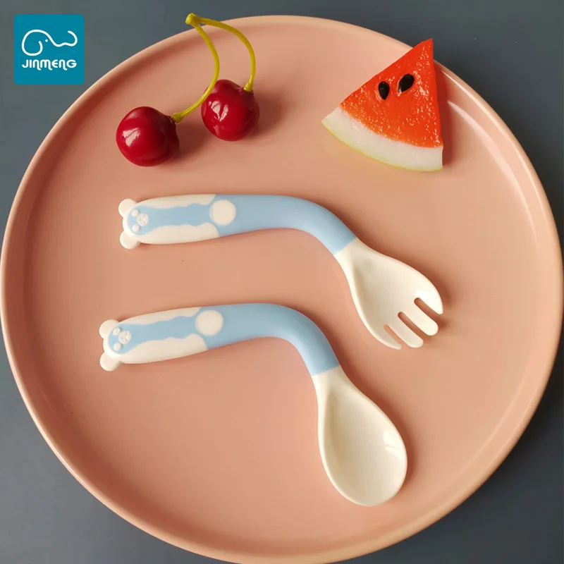 
Portable baby food tableware Learn to eat spoon bendable spoon 0-3 years old 