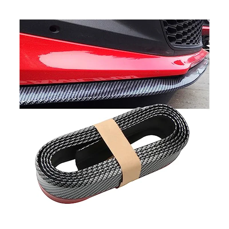 Universal Car Accessories Anti-collision Strip Front Bumper Fender Spoiler Side Skirt Protective Rubber Strips